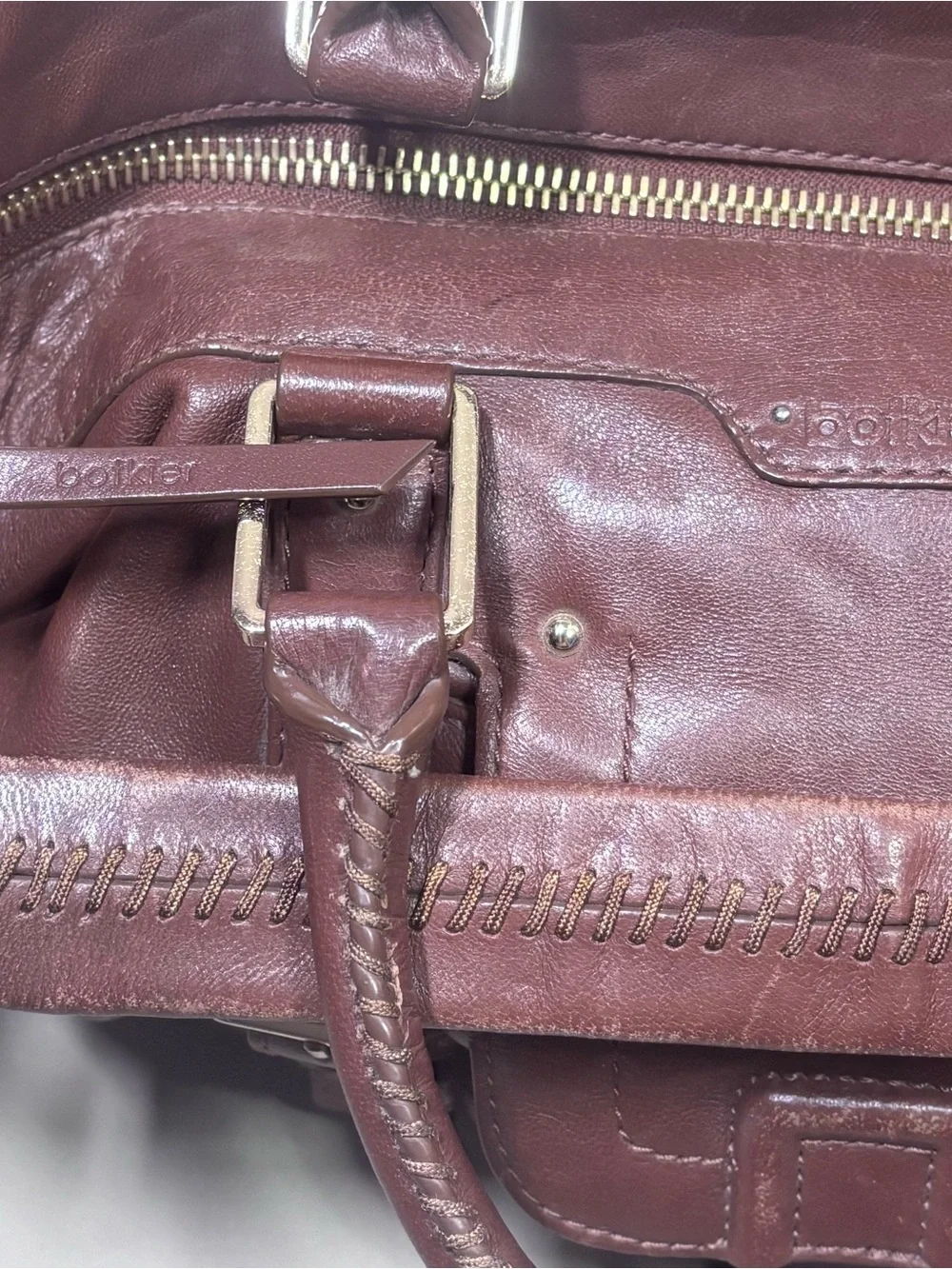 Women’s Botkier Structured Satchel Bag in Brown